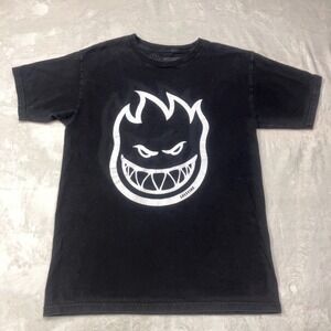 VTG Y2K Spitfire Skateboards Flame Boy Graphic Tee Shirt Skater Men's Small
